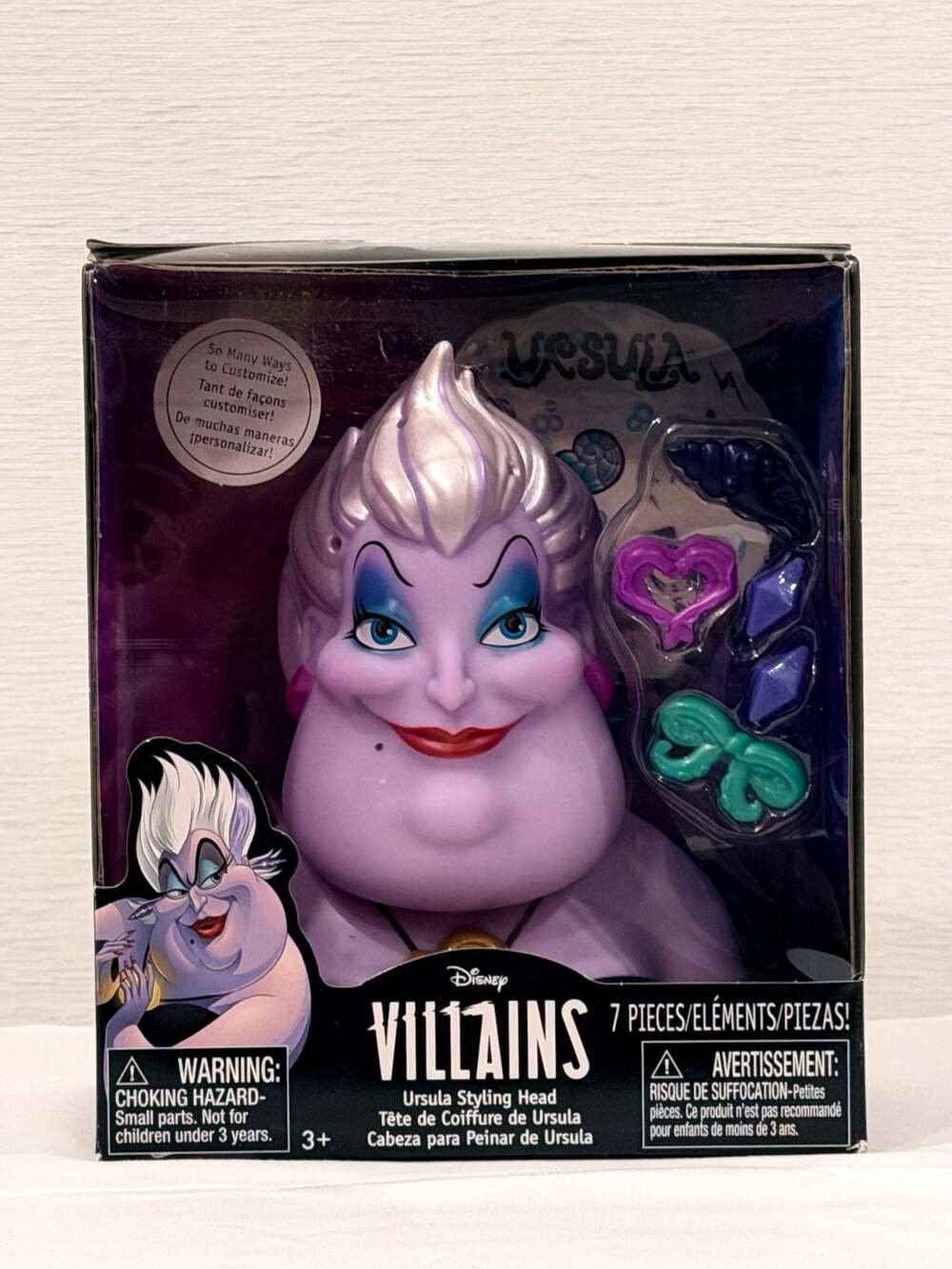 Disney Villains Ursula Styling Head 7-Piece Set